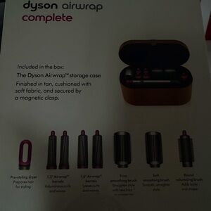 Dyson airwrape Hot Pink and Silver Women Hair Styling Barrel